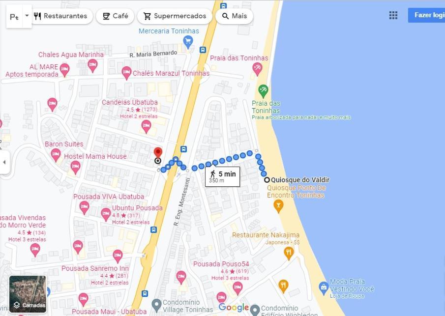 Apto A Poucos Passos Da Praia E Vista Mar-Toninhas Ubatuba Exterior foto